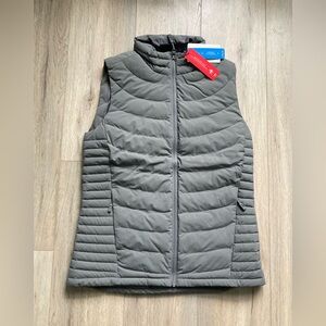 Women's Charcoal Quilted Vest BNWT